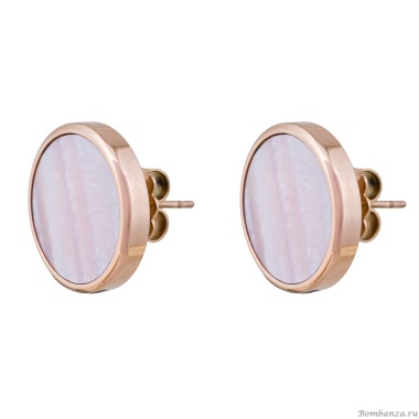 Пусеты Fiore Luna, SHELL ROSE Пусеты Fiore Luna, SHELL ROSE